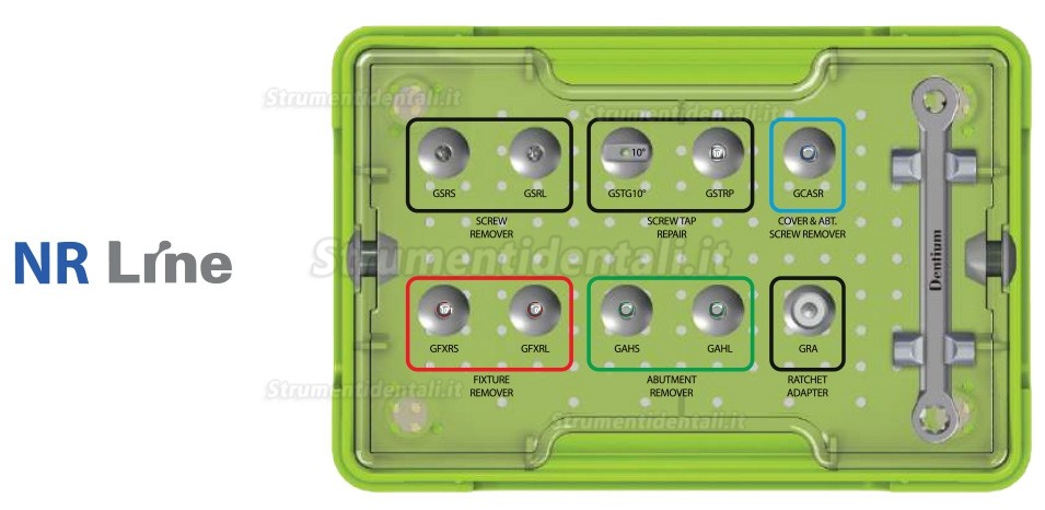 Kit HELP Dentium XIP (Dispositivo di rimozione della vite di copertura del moncone)